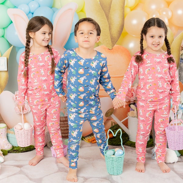 Boys Easter Pajamas/ Boy's Easter pj's / Easter gift for boys /Boys pajamas/ Spring Pajamas/ Matching sibling pajamas/ Toddler Easter