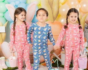 Boys Easter Pajamas/ Boy's Easter pj's / Easter gift for boys /Boys pajamas/ Spring Pajamas/ Matching sibling pajamas/ Toddler Easter