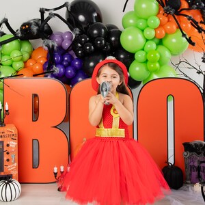 Girls Firefighter Costume Dress: Halloween Cosplay image 2
