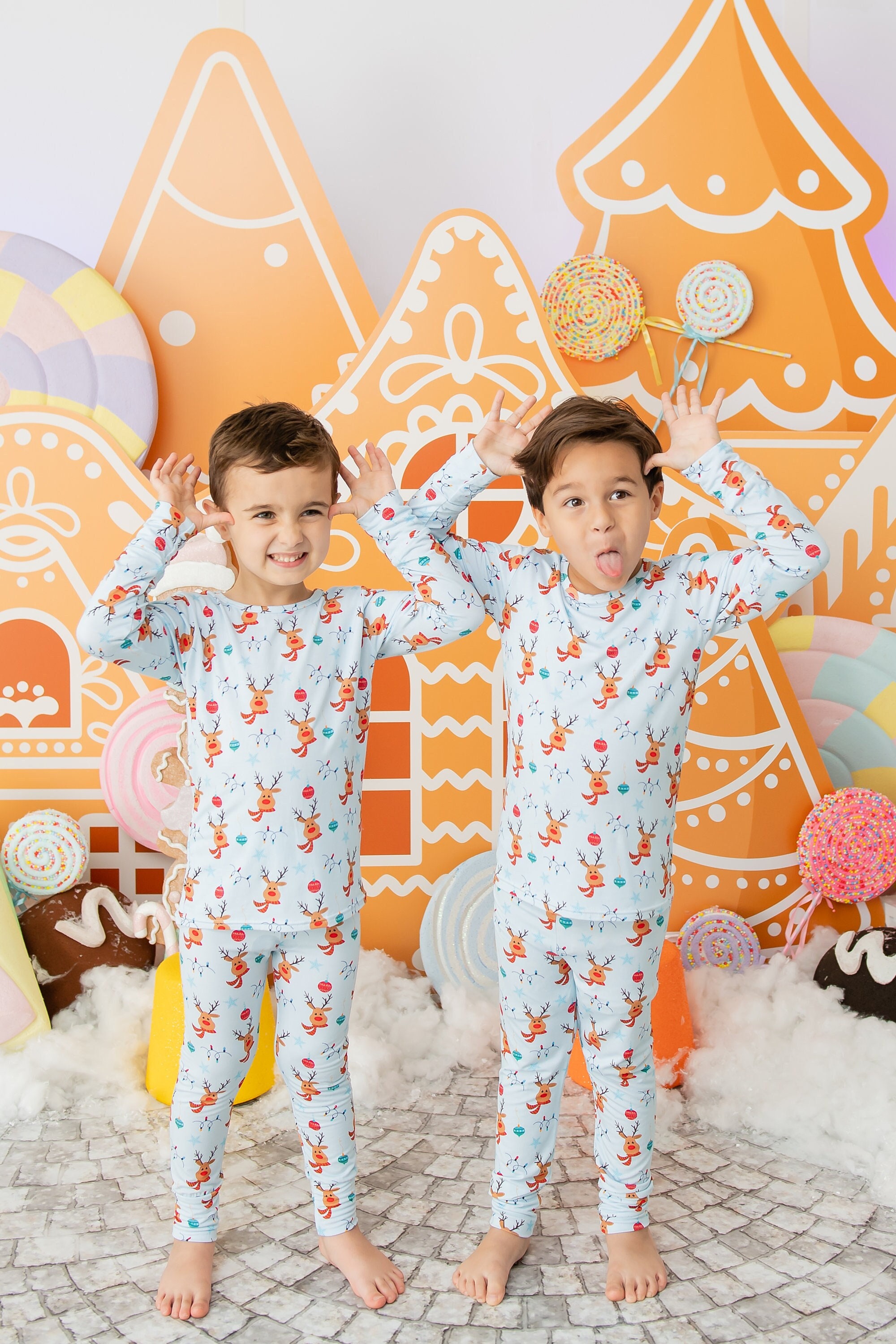 Kids reindeer pjs sale