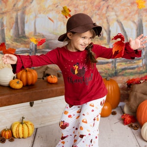 Girl&#39;s Thanksgiving outfit/ Toddler girl Thanksgiving/ Baby girl Thanksgiving/ Thankful outfit / girls grateful outfit/ Turkey day outfit