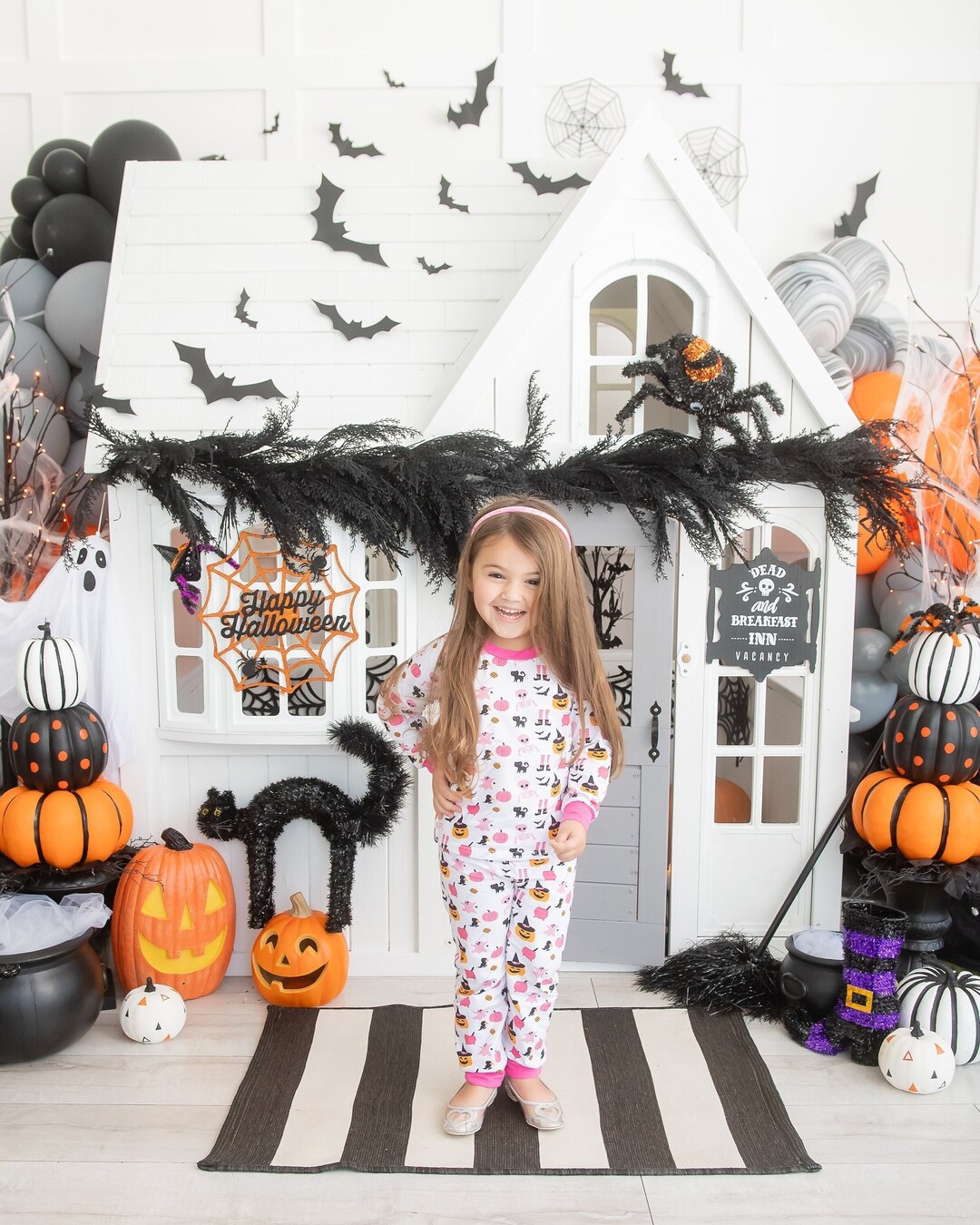 Girls Halloween Pajamas for Baby and Girls / Toddler Halloween Etsy