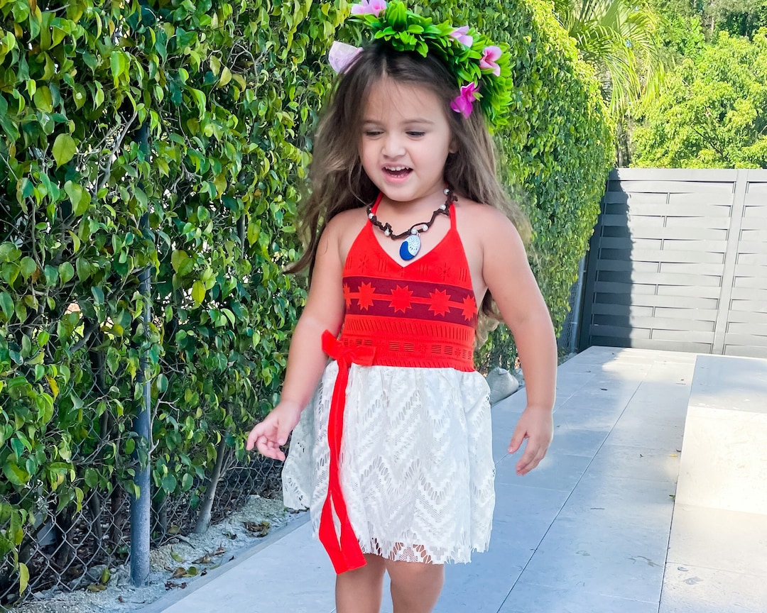 Para Niña Moana Girls Dress Girl's Halloween Moana Costume