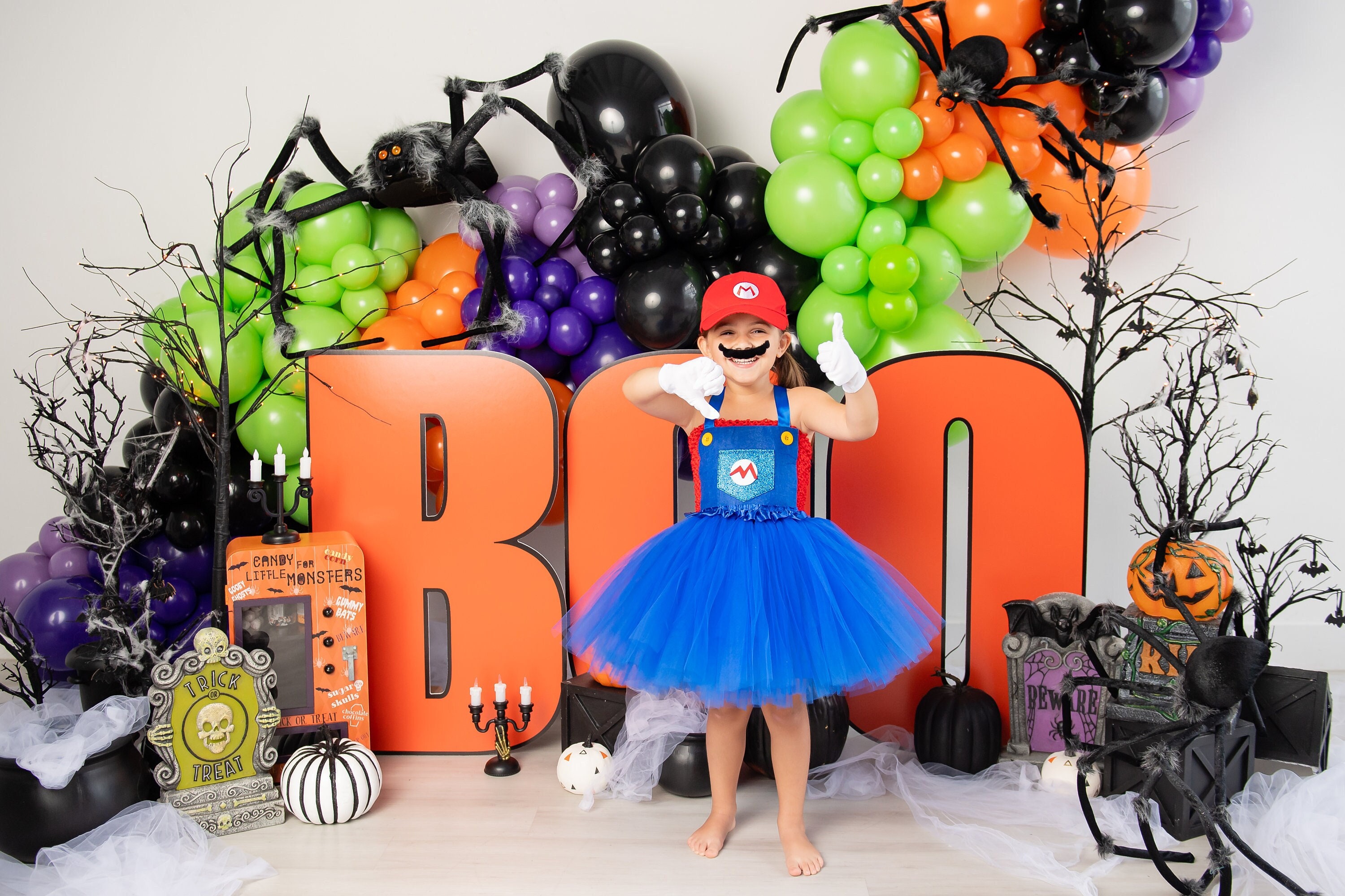 Mario costume/ Super Mario costume for girls /Toddler Mario bros costume / Mario cosplay/ Super Mario dress/Super Mario tutu dress Halloween