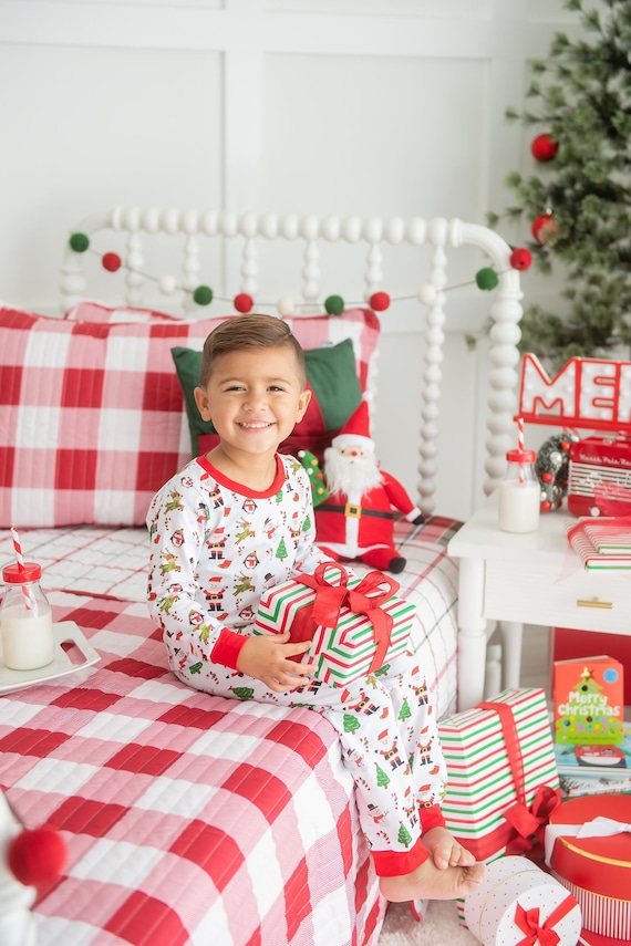 Pijamas de Navidad para niños / navideños para niños / - Etsy España