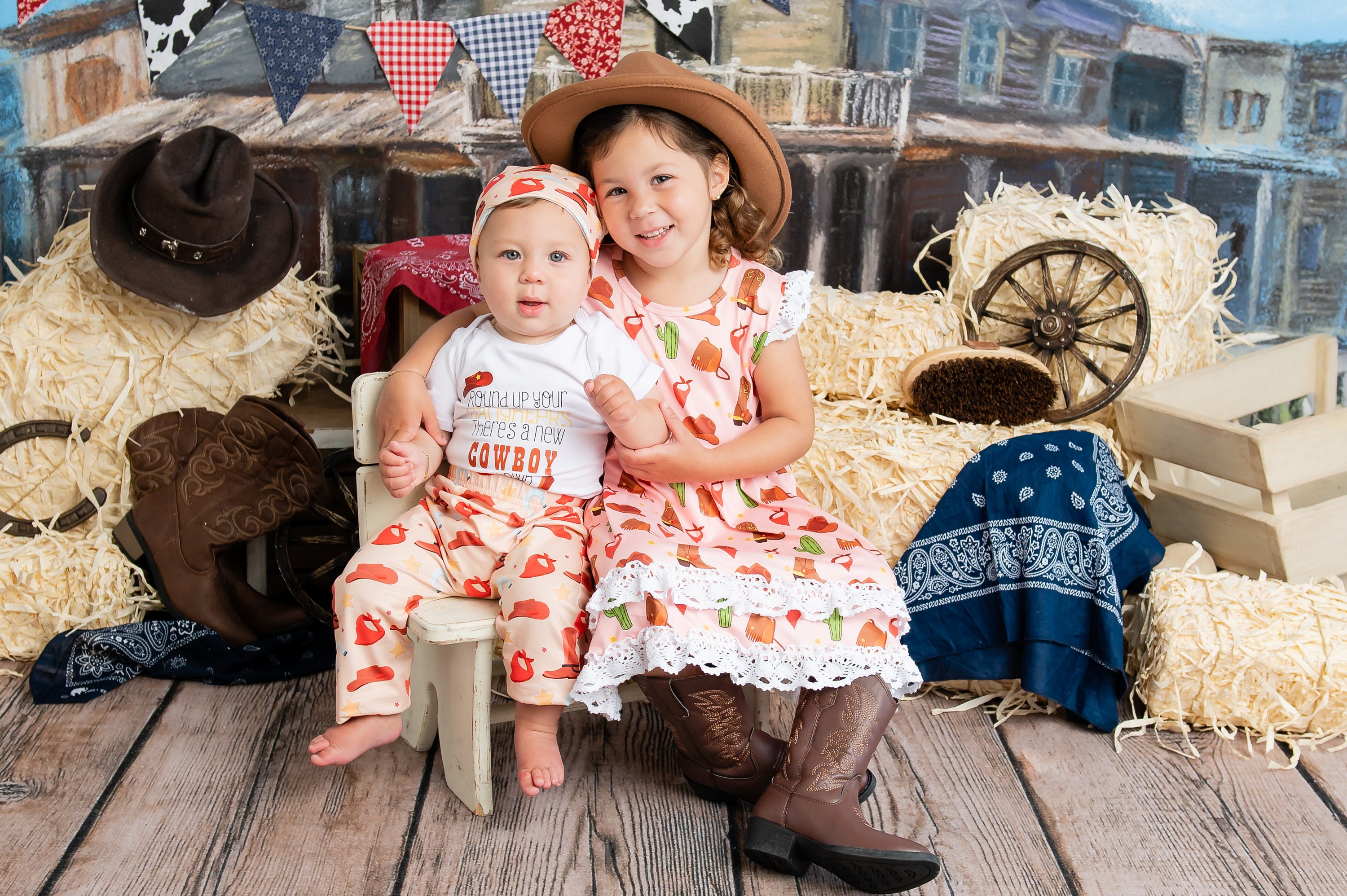 Girls' Cowgirl Rodeo Dress: Western Birthday Outfit - Etsy Israel