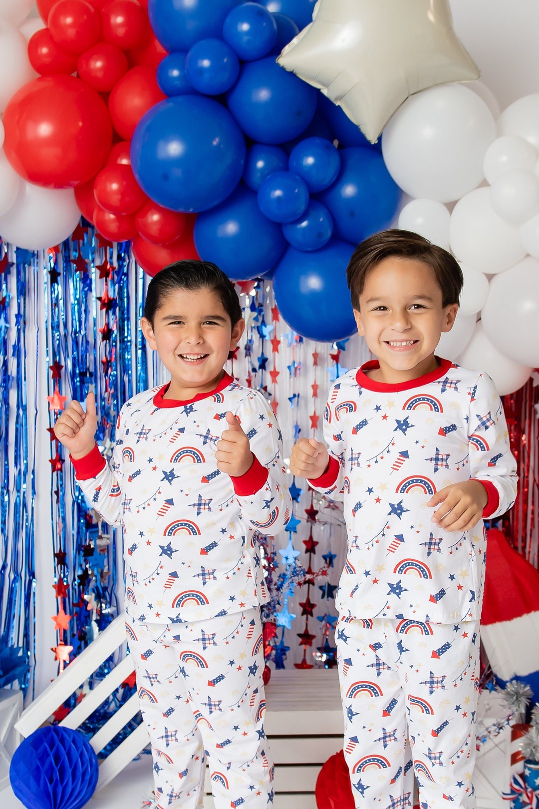 4th july pijamas boys clothes