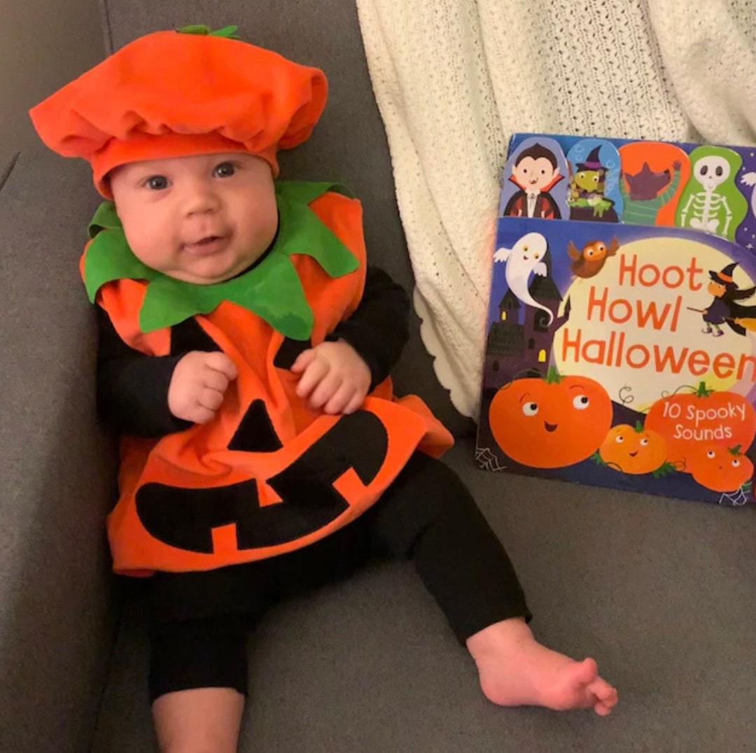  JIFRE Lindo disfraz de calabaza de Halloween para bebé,  disfraces de Halloween para niños y niñas (0-6 meses) : Ropa, Zapatos y  Joyería