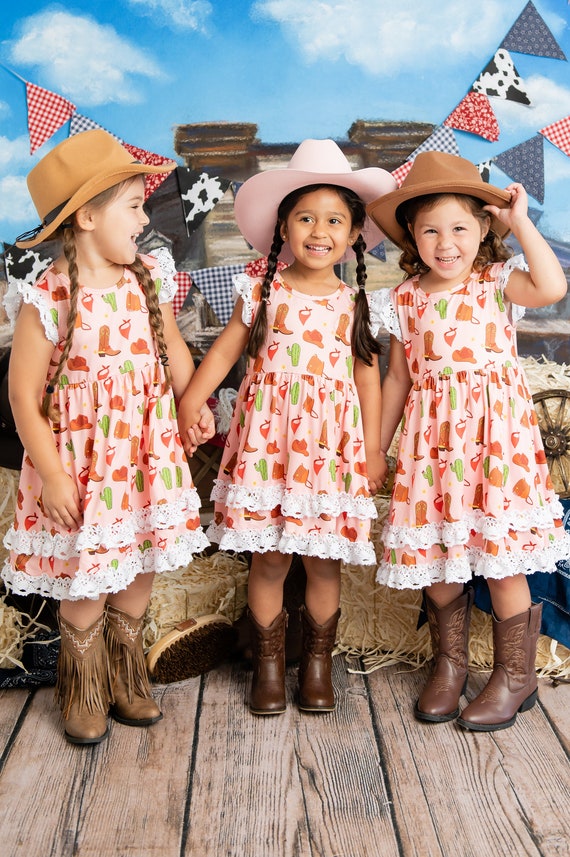 Vestido de vaquera / Traje de vaquera de niñas / Traje de - Etsy México Vestido de vaquera / Traje de vaquera de niñas / Traje de - Etsy México