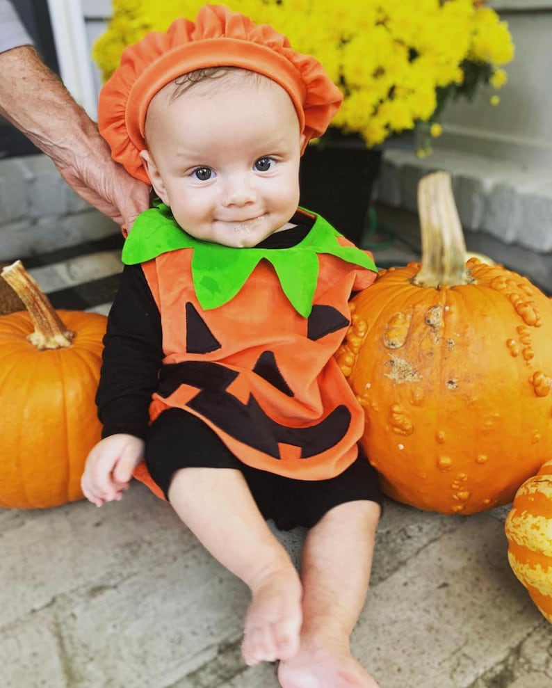 Pumpkin Halloween Costume for Baby Etsy