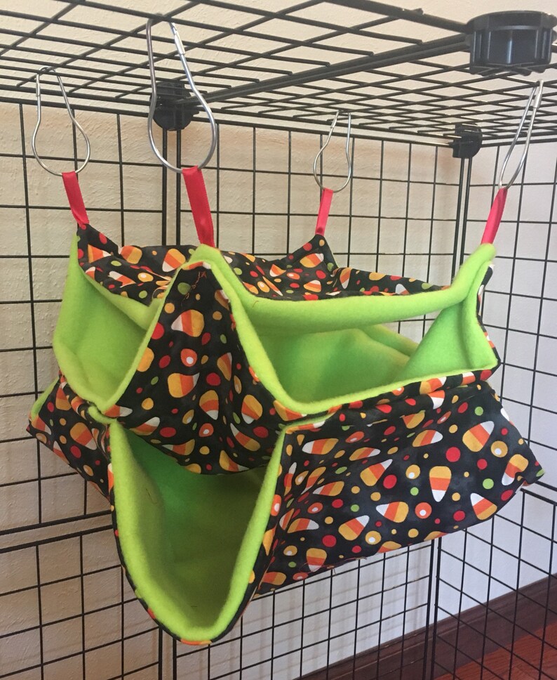 Halloween Candy Corn Honeycomb Rat Hammock