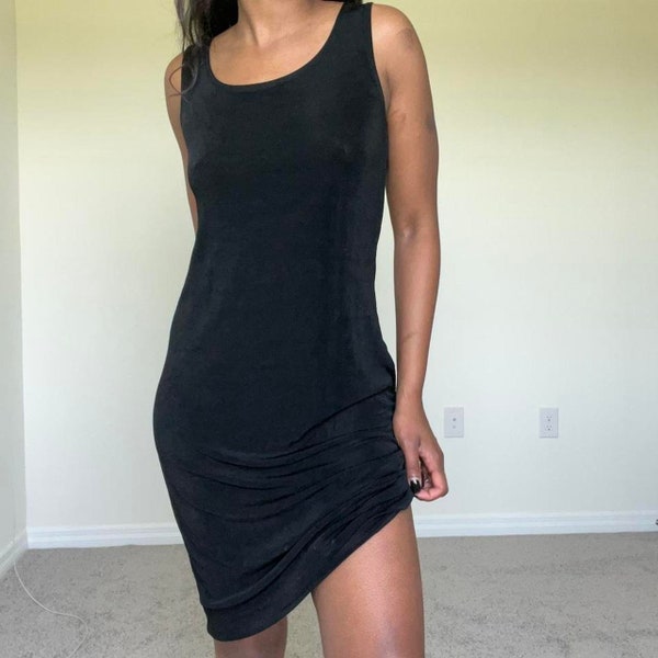 Vintage slinky black dress