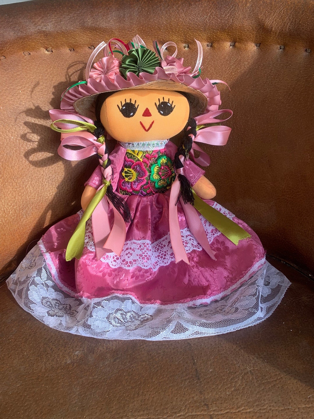 Muñeca Lele. Muñeca otomí con ropa típica. 15 en altura - Etsy España