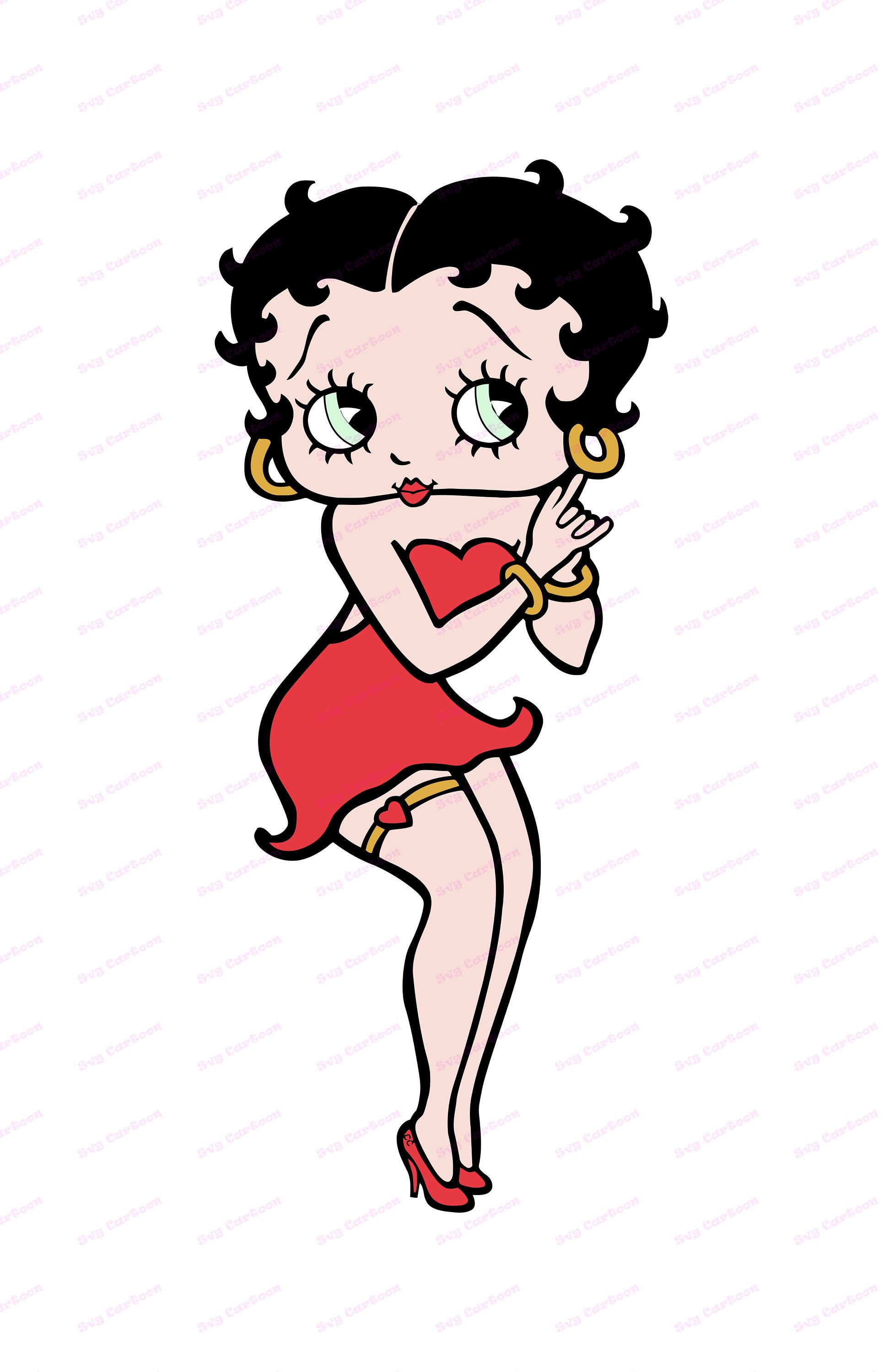 Download Betty Boop SVG 12 svg dxf Cricut Silhouette Cut File | Etsy