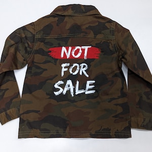 Not For Sale Embroidered Kids Wrangler Camo Jacket