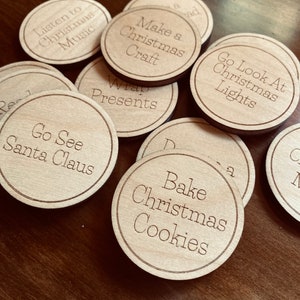 Personalized Christmas Advent Tokens - Create Lasting Memories with Custom Activities!