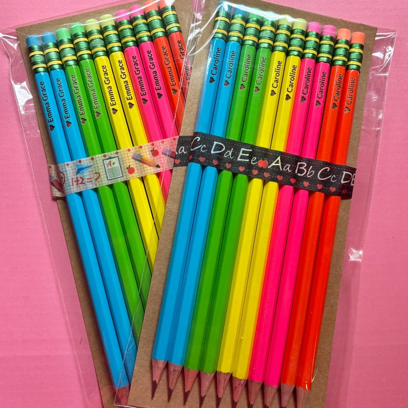 Personalized Pastel Pencils, Engraved Ticonderoga, Teacher Gift image 9