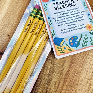 Personalized Engraved Teacher Pencils: Back to School Gift Set - Etsy