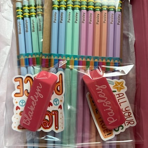 Personalized Pastel Pencils, Engraved Ticonderoga, Teacher Gift image 5