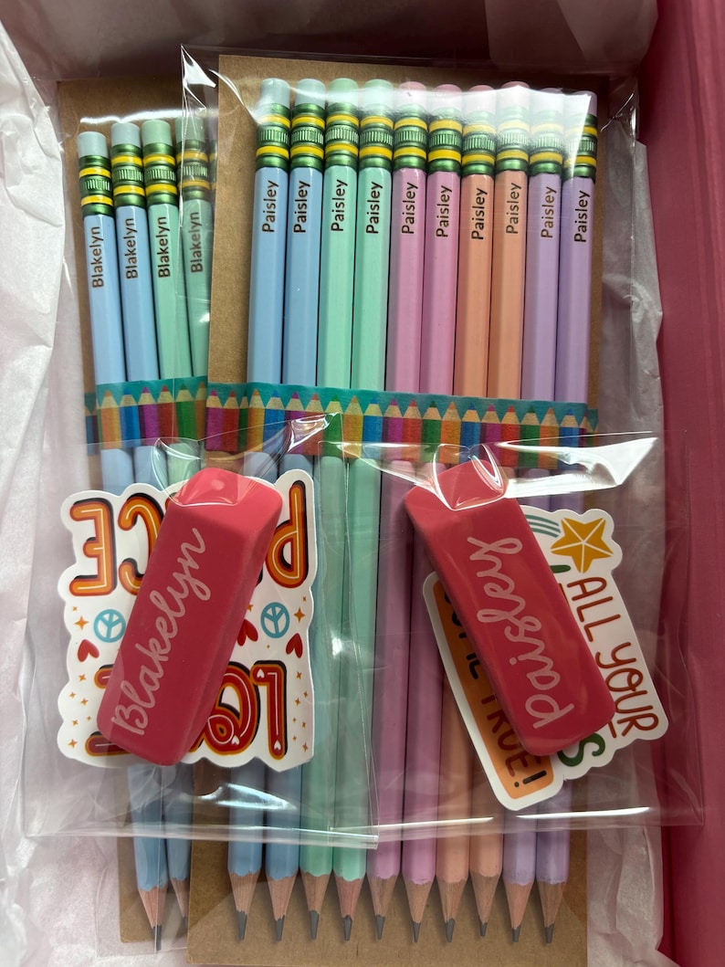 Personalized Pastel Pencils, Engraved Ticonderoga, Teacher Gift image 5