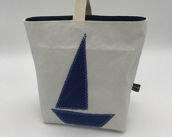 Wäscheklammerbeutel Segel mit Karabiner