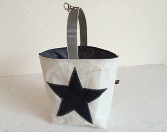 Clothespin bag upcycled sail star