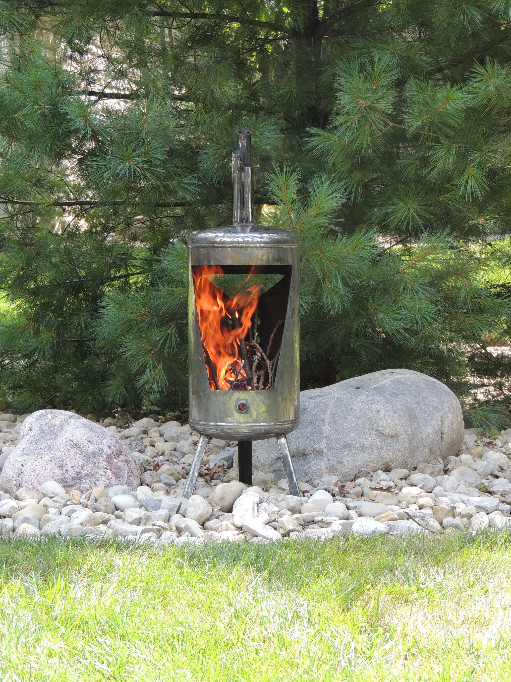 Custom Steel Fire pit Made in USA Etsy