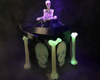 Skelett Halloween LED Laterne 3D gedruckt