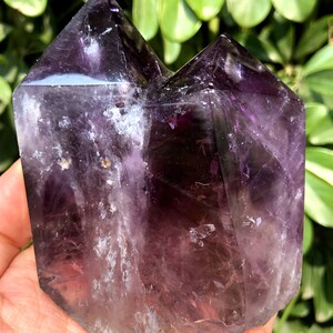 Large High Quality Natural Amethyst Polished Point/Amethyst Tower/Purple Crystal Ornaments/Amethyst stone decor/Special Gift/