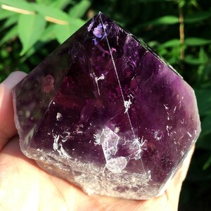Large High Quality Natural Amethyst Polished Point/Amethyst Tower/Purple Crystal Ornaments/Amethyst stone decor/Special Gift/Healing stone