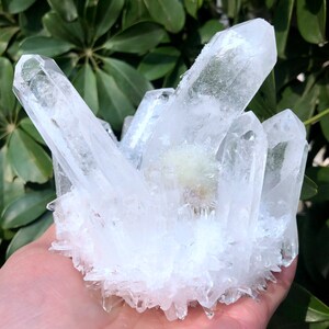 white Aura Quartz Crystal Cluster/Angel Aura Quartz Crystal Cluster/Cluster Titanium Crystal Healing Crystal/Reiki/Meditation/self stand