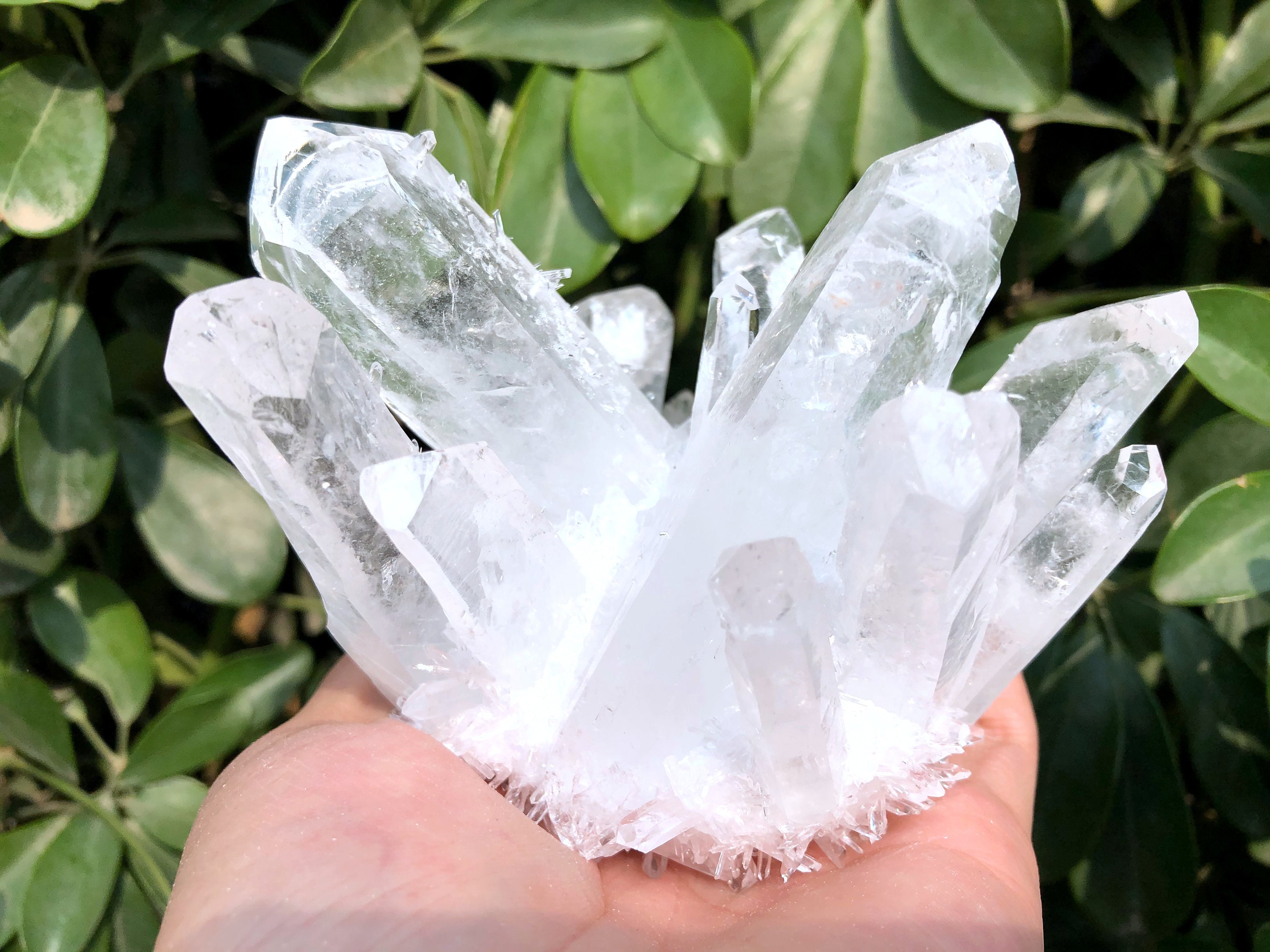 White Aura Quartz Crystal Cluster/Angel Cluster/Cluster Titanium Healing Crystal/Reiki/Meditation/Self Stand