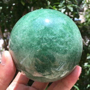 Natural Extra Large strawberry quartz Crystal Quartz Ball/Clear Green Fluorite Sphere/Healing Stone/Reiki/Chakra/Zen/special gift