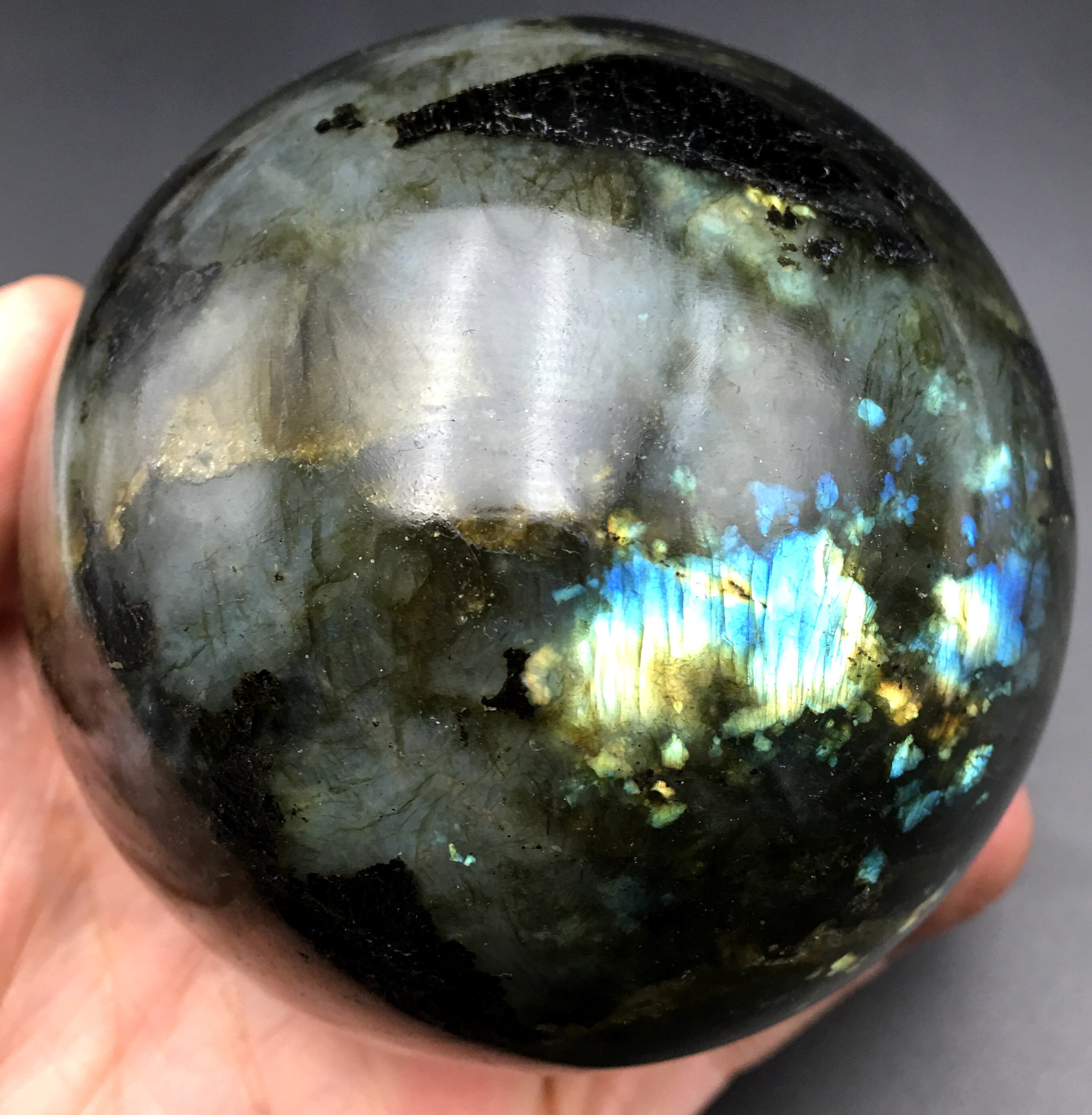 Extra Large Labradorite sphere/Labradorite ball/Shiny Polished | Etsy
