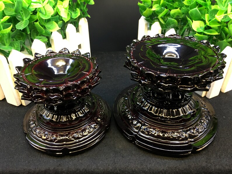 Hand Carved Round Hollowedout Resin Lotus Stand Etsy