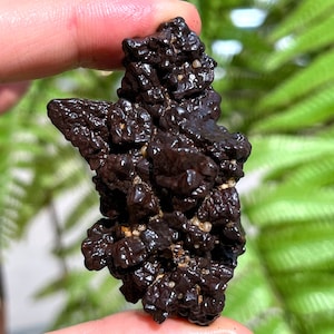 Large Raw black Crystal Carbonado/Black Carbonado/Quartz Cluster/Rough Black Abundance Crystal Plate/Healing Crystal/Reiki/Special gift