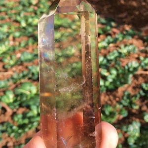 Natural transparent citrine crystal quartz tower / citrine tower / special gift / healing crystal / Feng Shui / energy stone #HH4