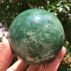 Natural Extra Large strawberry quartz Crystal Quartz Ball/Clear Green Fluorite Sphere/Healing Stone/Reiki/Chakra/Zen/special gift