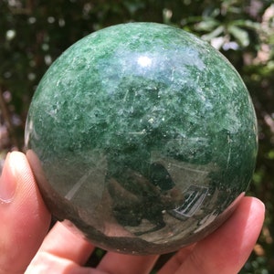 Natural Extra Large strawberry quartz Crystal Quartz Ball/Clear Green Fluorite Sphere/Healing Stone/Reiki/Chakra/Zen/special gift