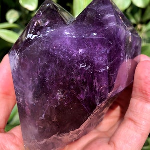 Large High Quality Natural Amethyst Polished Point/Amethyst Tower/Purple Crystal Ornaments/Amethyst stone decor/Special Gift/Meditation