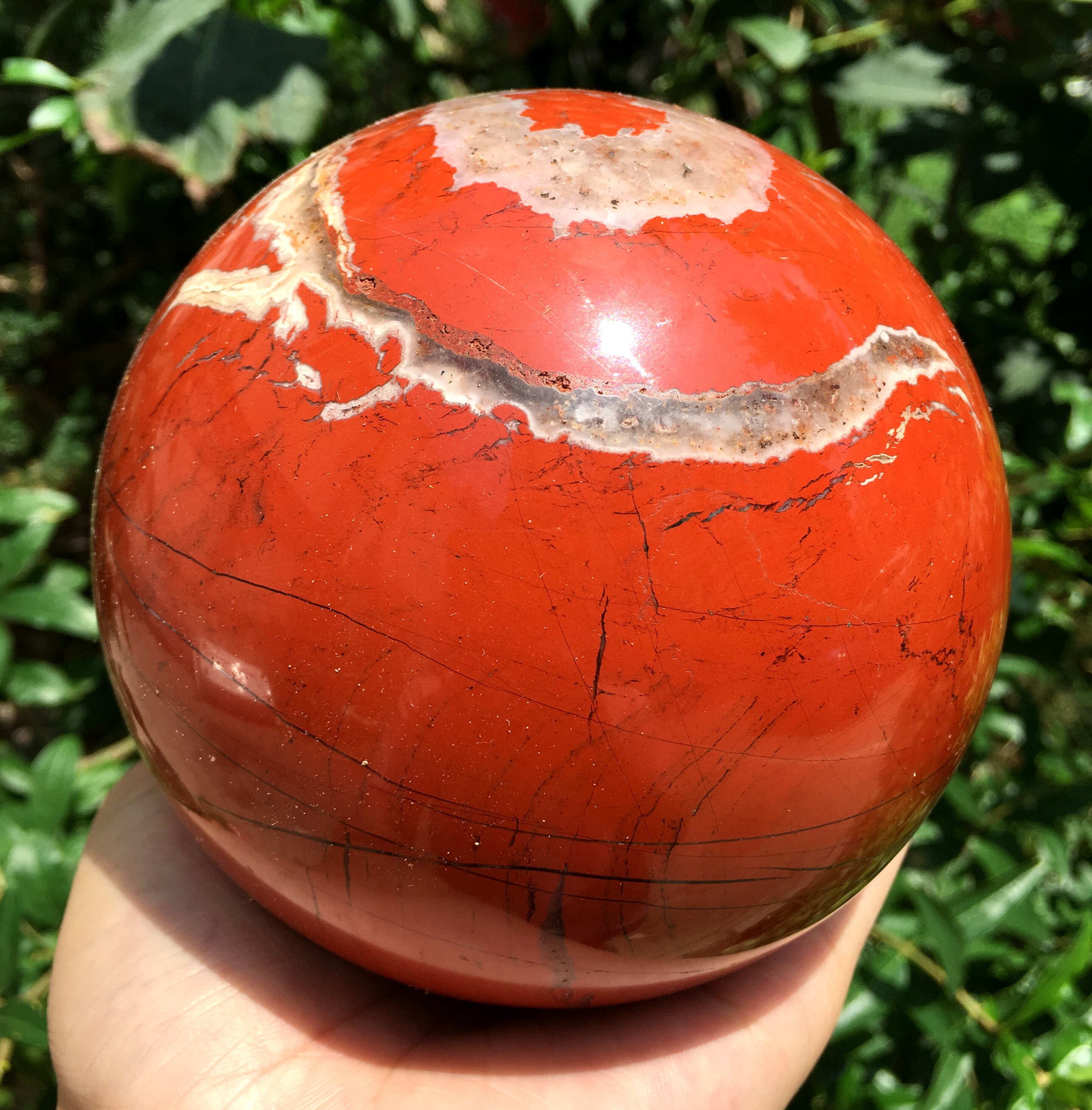 Natural Red Jasper Crystal Ball/Red Jasper sphere/Red Jasper Etsy