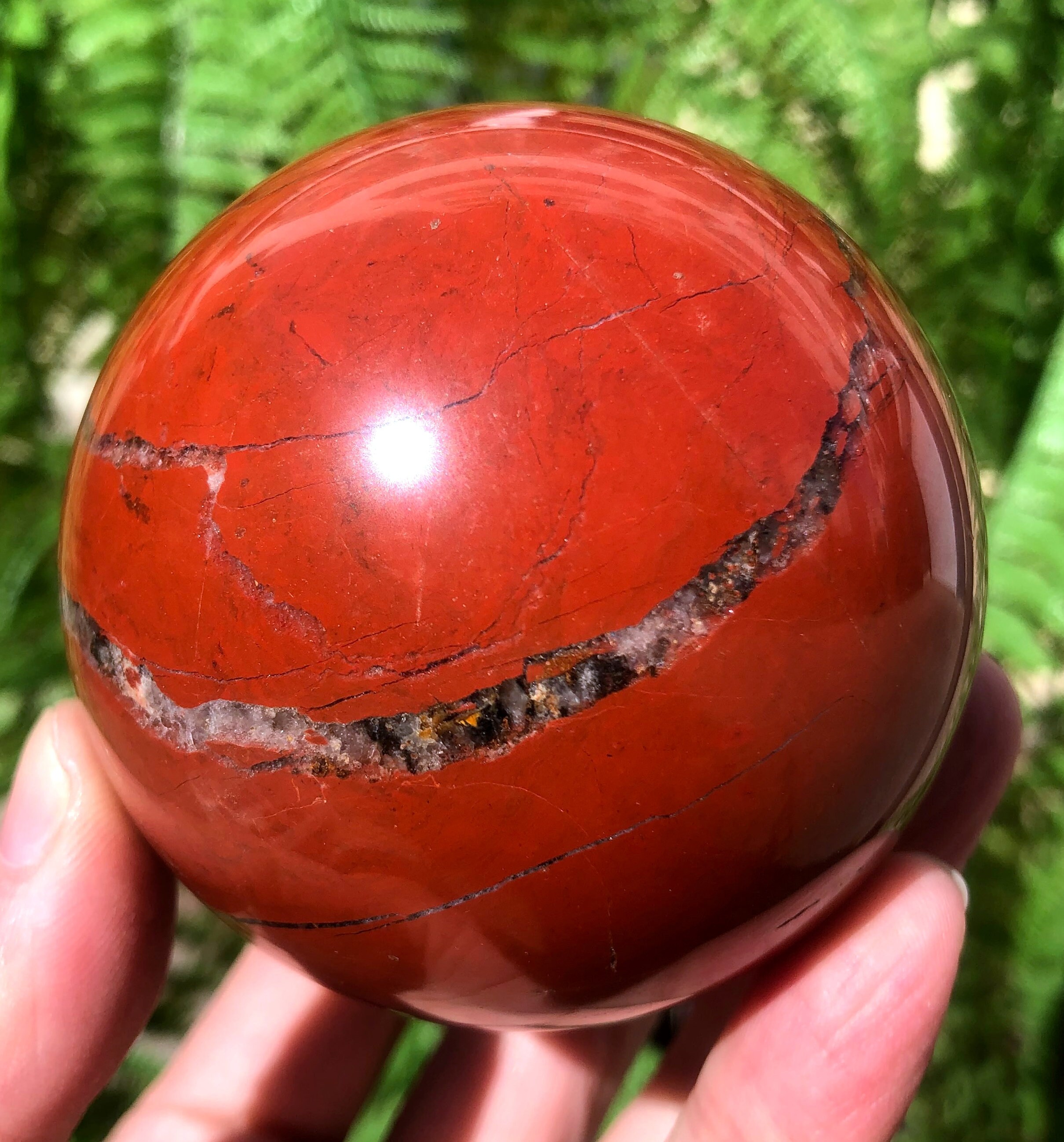 Natural Red Jasper Crystal Ball/red Jasper Sphere/red Jasper