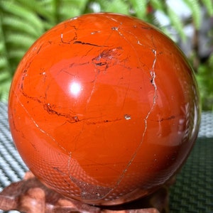Natural Red Jasper Crystal Ball/Red Jasper sphere/Red Jasper Stone/Gemstone point/Chakra Stone/Red Jasper Crysta/Chakra Healing