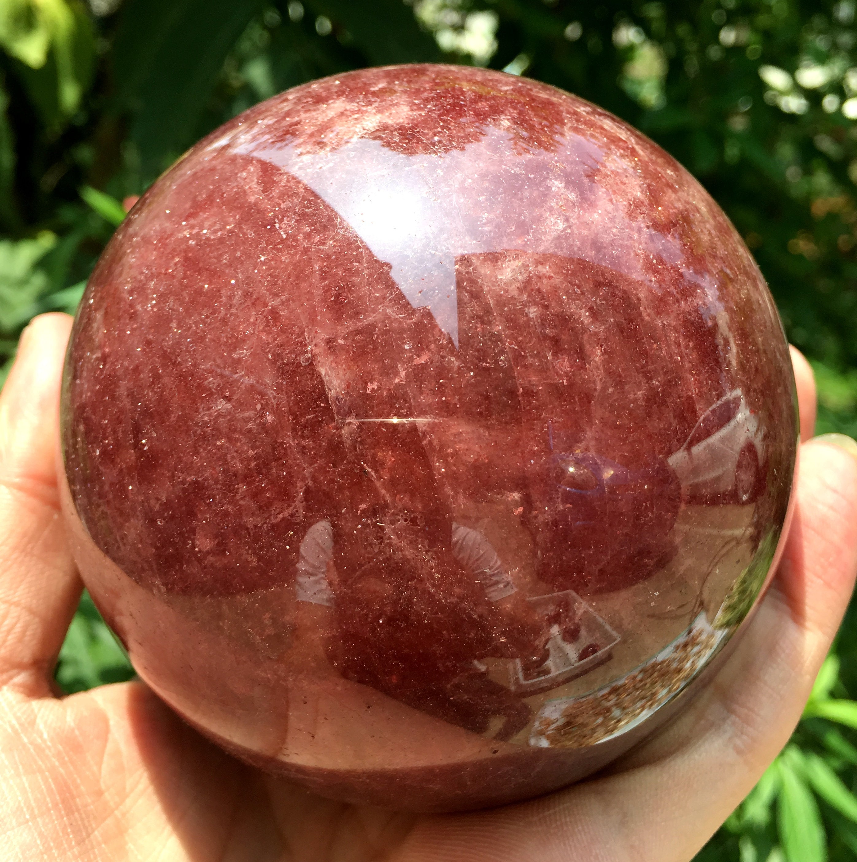 Natural Extra Large Strawberry Quartz Crystal Quartz Etsy