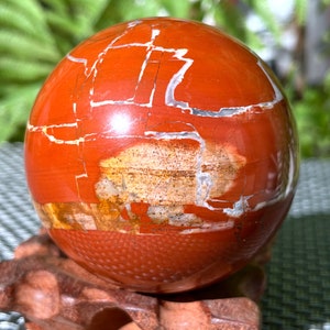 Natural Red Jasper Crystal Ball/Red Jasper sphere/Red Jasper Stone/Gemstone point/Chakra Stone/Red Jasper Crysta/Chakra Healing