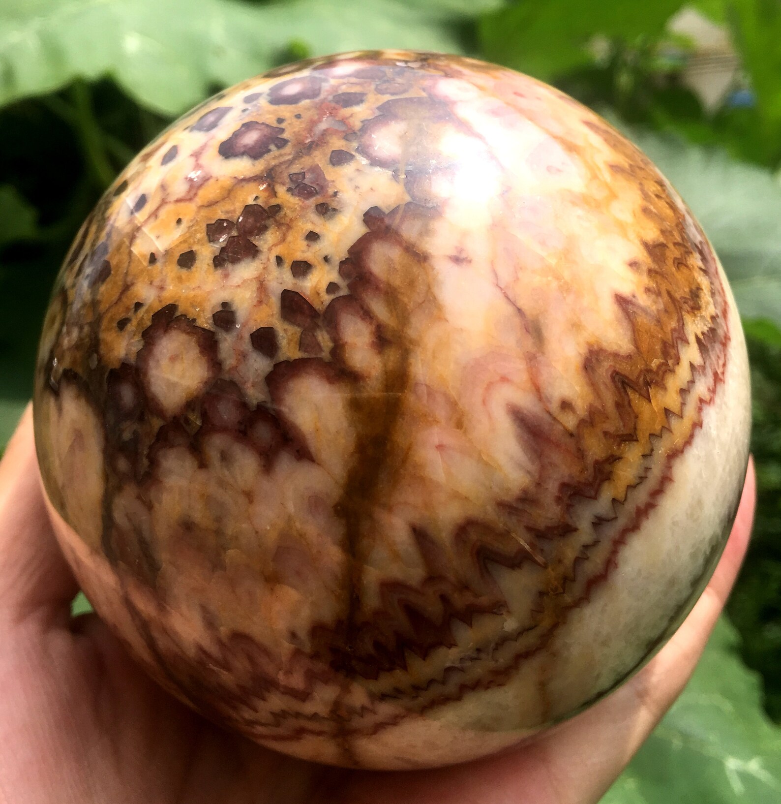 Large Natural Pork Stone Crystal Quartz Ball/pork Stone Etsy