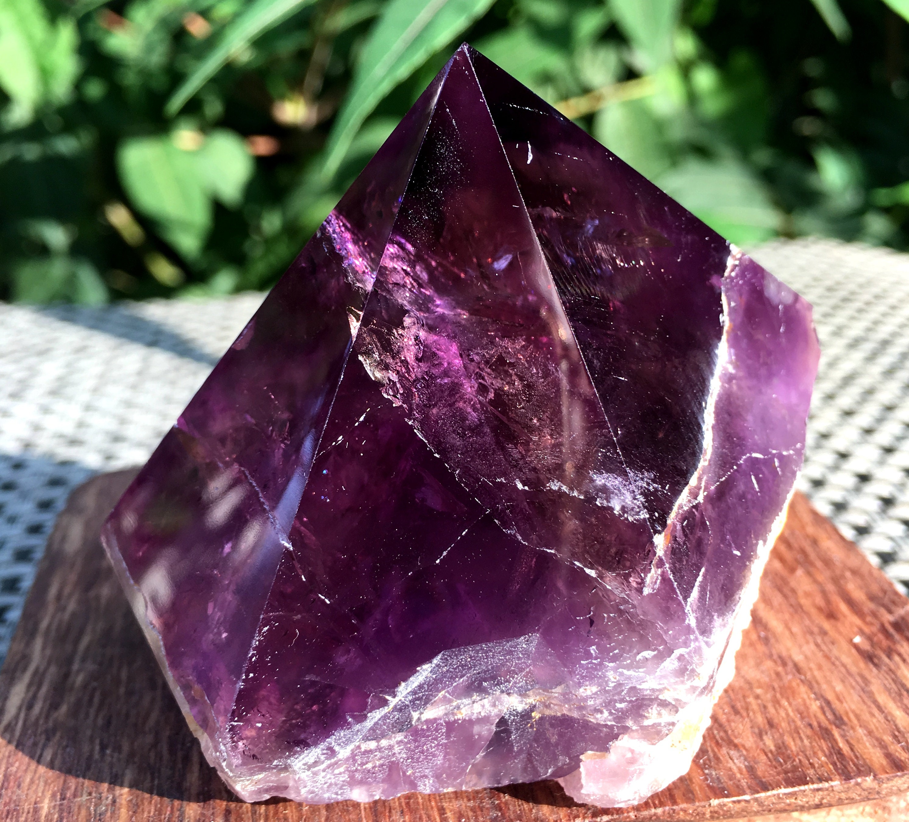 Large High Quality Natural Amethyst Polished Point/Amethyst Tower/Purple Crystal Ornaments/Amethyst stone decor/Special Gift/
