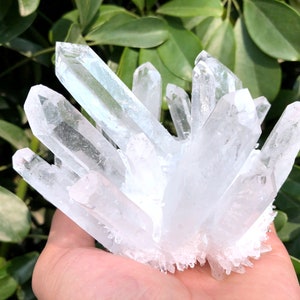 white Aura Quartz Crystal Cluster/Angel Aura Quartz Crystal Cluster/Cluster Titanium Crystal Healing Crystal/Reiki/Meditation/self stand