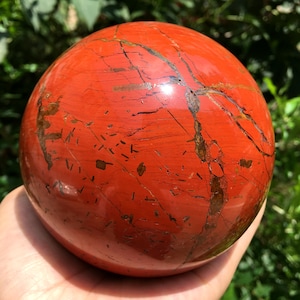 Natural Red Jasper Crystal Ball/Red Jasper sphere/Red Jasper Stone/Gemstone point/Chakra Stone/Red Jasper Crysta/Chakra Healing