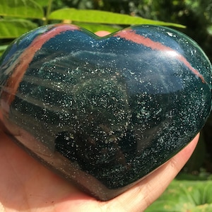 Ocean Jasper Stone Hearts from Madagascar/Chakra/Cleansing/Emotional Trauma/Healer stone/Moon & Ocean Energy/Supreme Nurturer/Gift for her